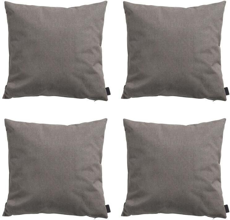 Madison Sierkussen Oxford taupe Ca. 45x45 cm Set van 4
