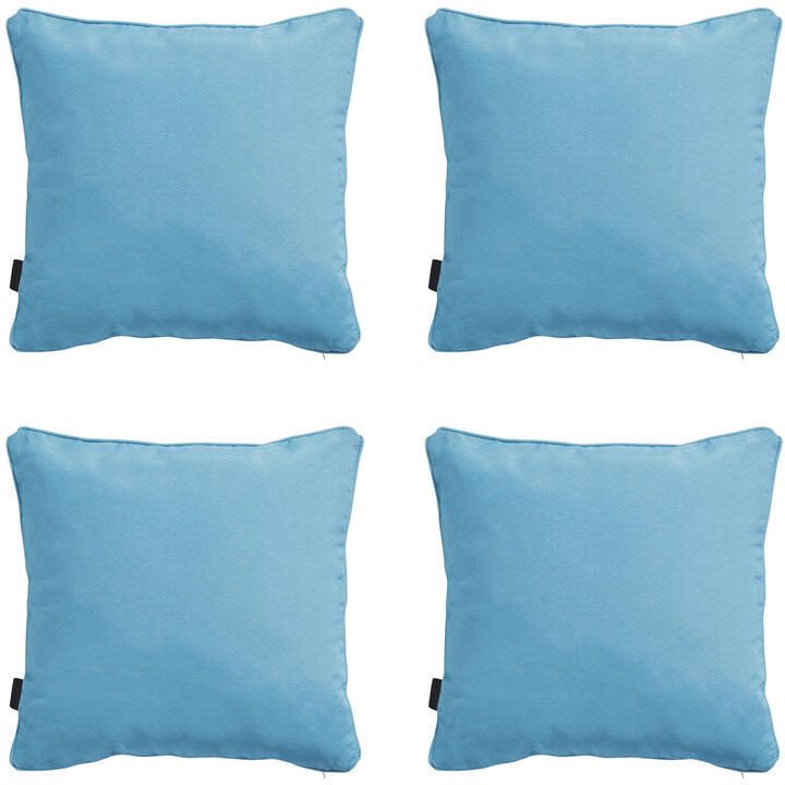 Madison Sierkussen Panama aqua Ca. 45x45 cm Set van 4