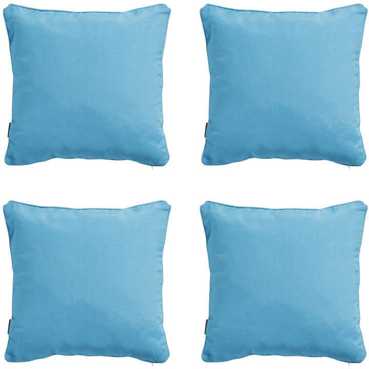 Madison Sierkussen Panama aqua Ca. 60x60 cm Set van 4