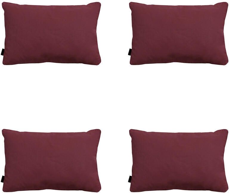 Madison Sierkussen Panama bordeaux Ca. 40x60 cm Set van 4