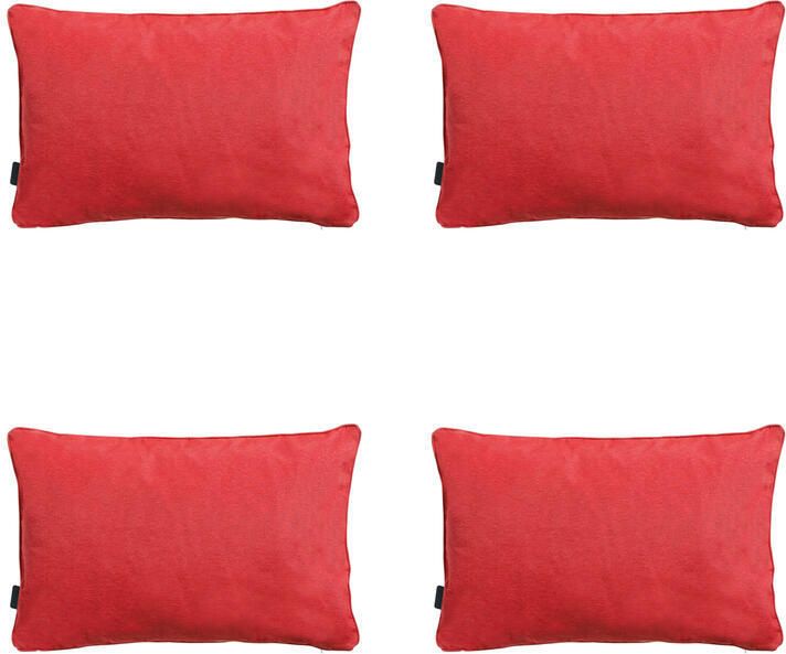 Madison Sierkussen Panama brick red Ca. 40x60 cm Set van 4