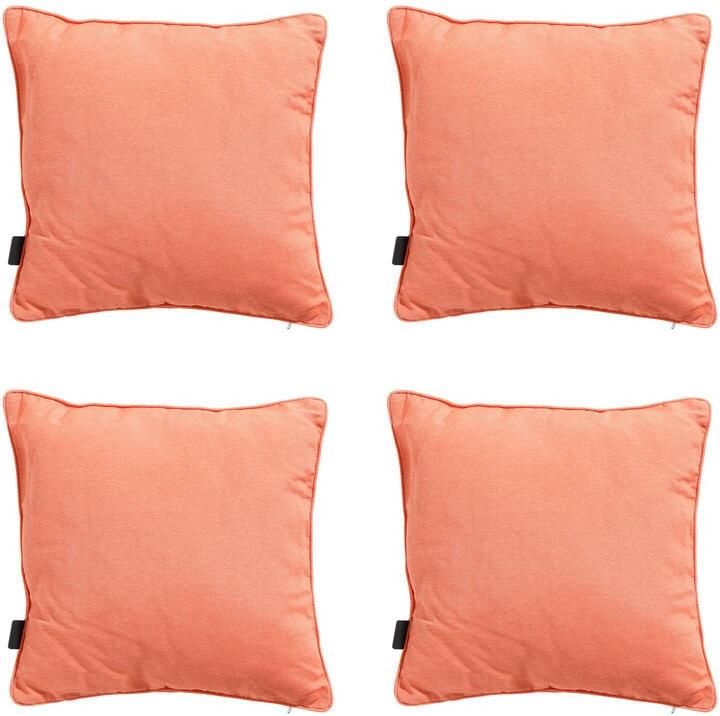 Madison Sierkussen Panama flame orange Ca. 45x45 cm Set van 4