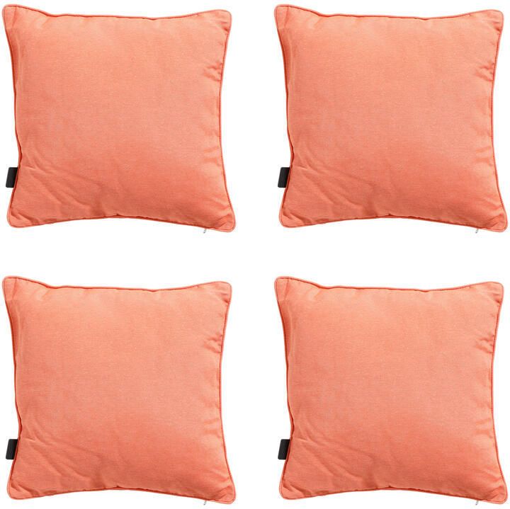 Madison Sierkussen Panama flame orange Ca. 60x60 cm Set van 4