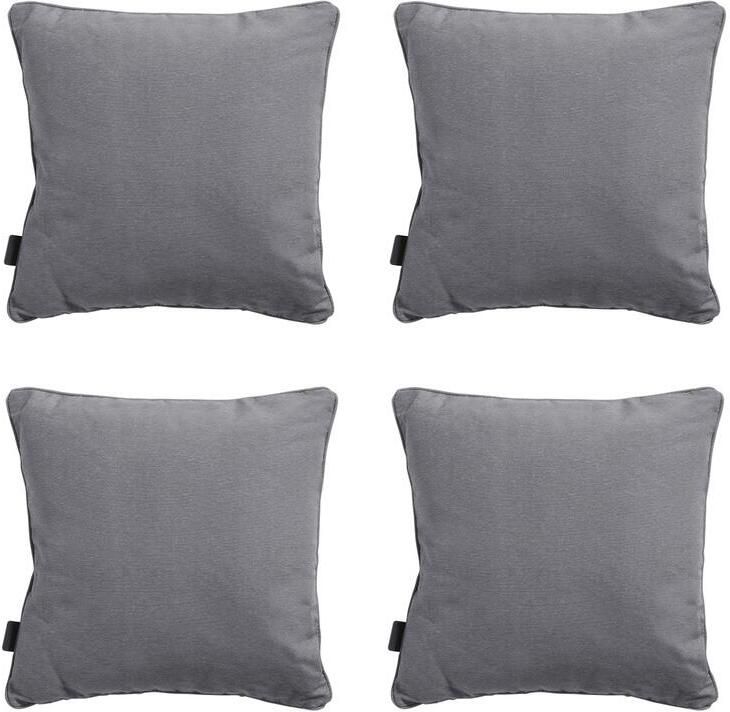 Madison Sierkussen Panama grey Ca. 45x45 cm Set van 4