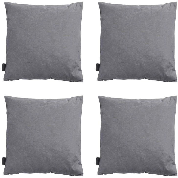 Madison Sierkussen Panama grey Ca. 45x45 cm Set van 4