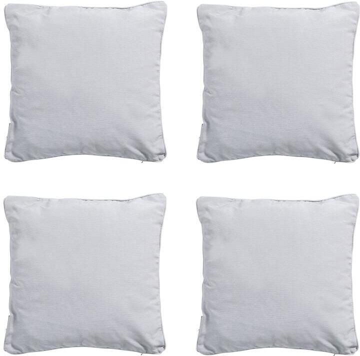 Madison Sierkussen Panama light grey Ca. 45x45 cm Set van 4