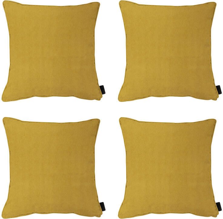 Madison Sierkussen Panama mustard Ca. 45x45 cm Set van 4
