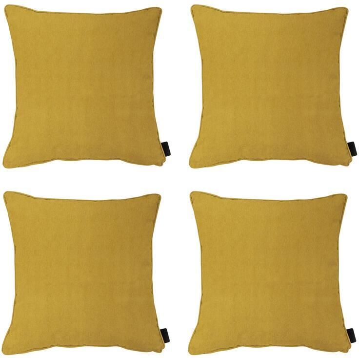 Madison Sierkussen Panama mustard Ca. 60x60 cm Set van 4