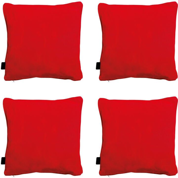 Madison Sierkussen Panama red Ca. 45x45 cm Set van 4