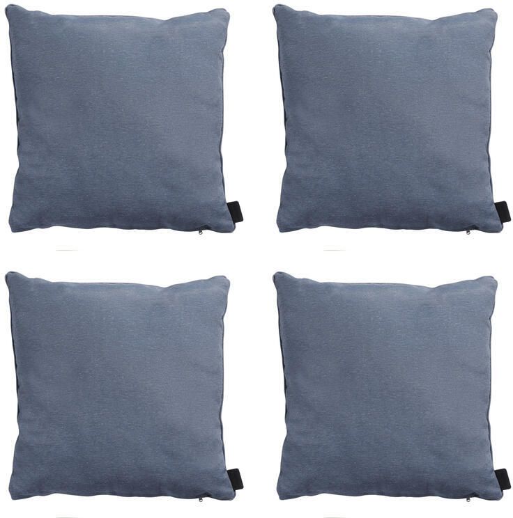 Madison Sierkussen Panama safier blue Ca. 45x45 cm Set van 4