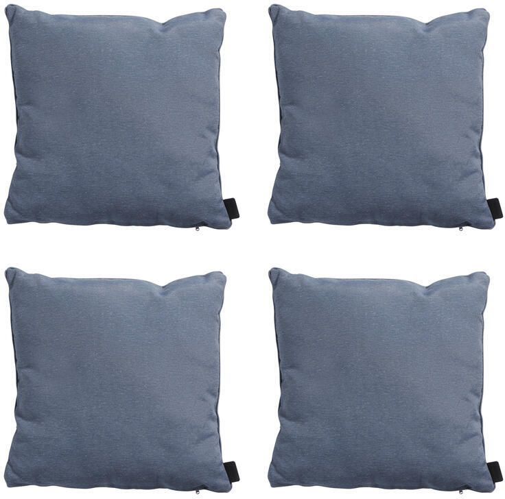 Madison Sierkussen Panama safier blue Ca. 60x60 cm Set van 4