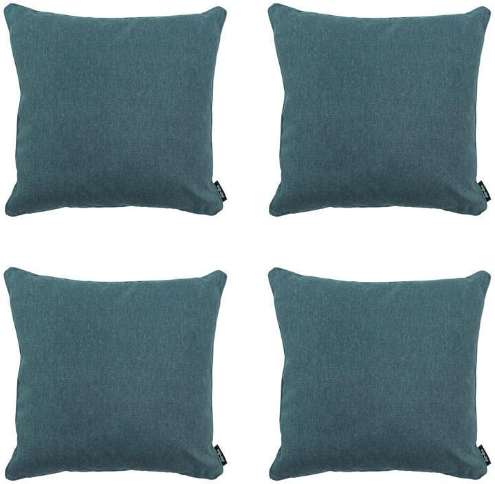 Madison Sierkussen Sea blue canvas eco+ Ca. 50x50 cm Set van 4