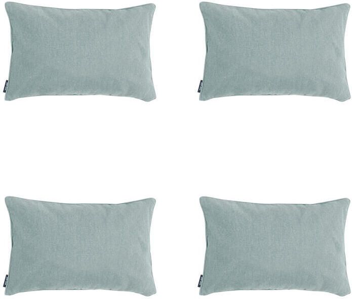 Madison Sierkussen Silver canvas eco+ Ca. 30x50 cm Set van 4