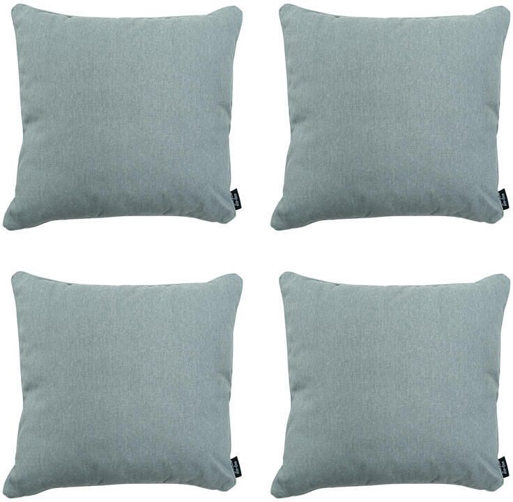 Madison Sierkussen Silver canvas eco+ Ca. 50x50 cm Set van 4