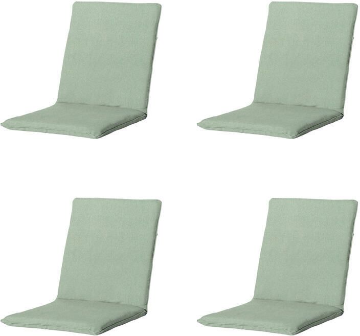 Madison Stapelstoelkussen Napels kaki Ca. 97x49 cm Set van 4