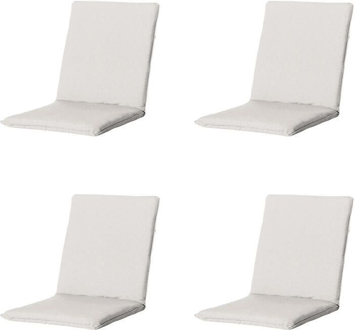 Madison Stapelstoelkussen Napels sand Ca. 97x49 cm Set van 4