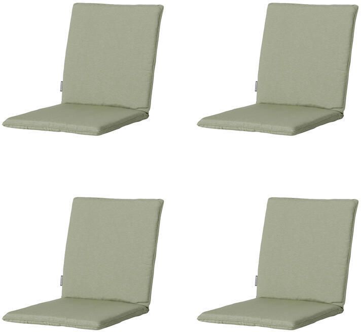 Madison Stapelstoelkussen Panama sage Ca. 97x49 cm Set van 4