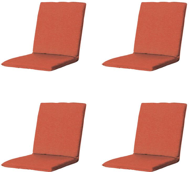 Madison Stapelstoelkussen Panama terra Ca. 97x49 cm Set van 4