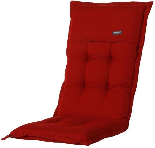 Madison Tuinkussens Hoge Rug Rib Red 123x50 Rood