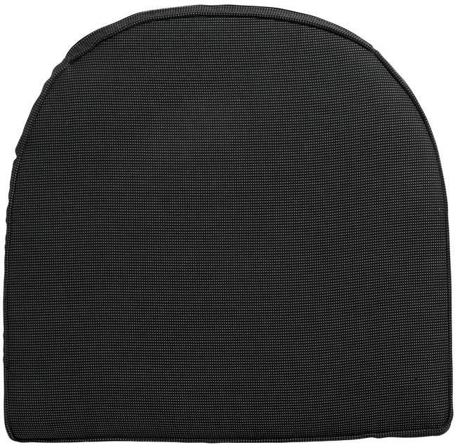 Madison Wicker York Rib Black 48x48 Zwart