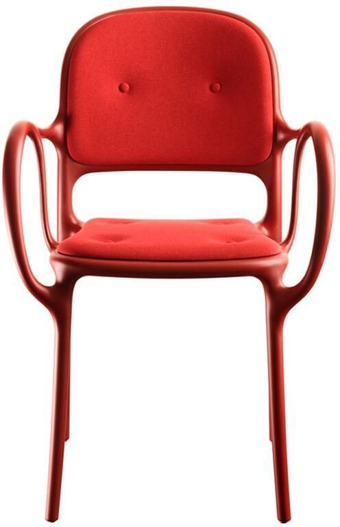 Magis Milà gestoffeerde stoel rood