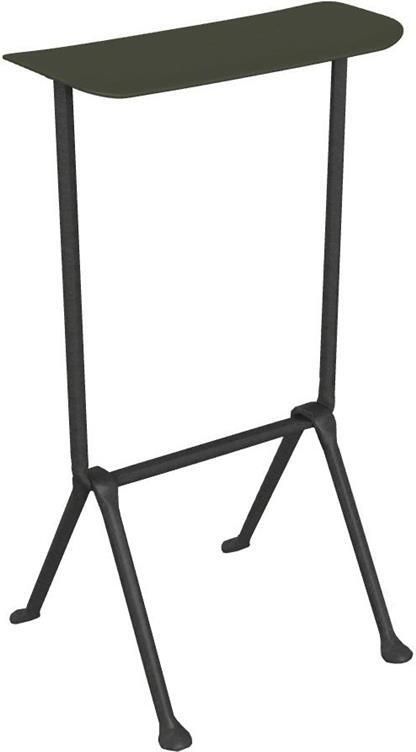 Magis Officina barkruk H75 polypropylene antraciet|donkergroen