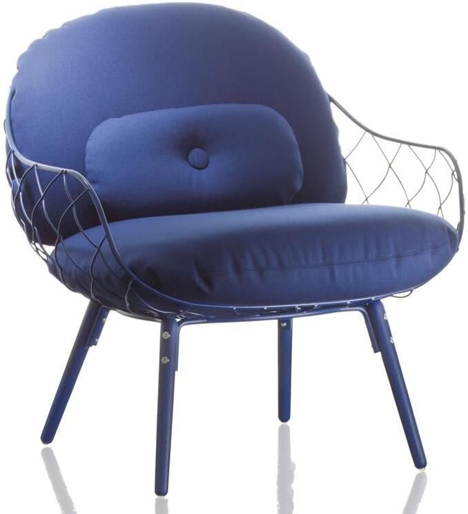 Magis Piña Low fauteuil blauw