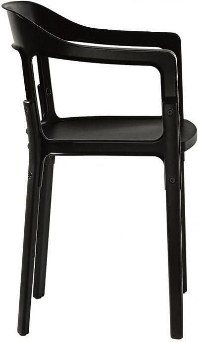 Magis Steelwood stoel zwart