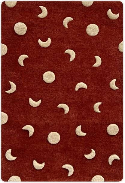 Maison Deux Vloerkleed Manen Brick Red S 80 x 120 cm