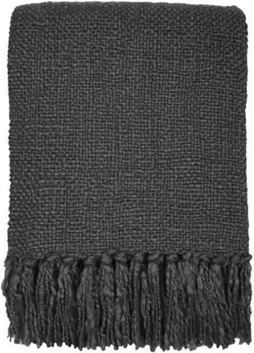 Malagoon Anthracite Solid Plaid 125 x 150 cm