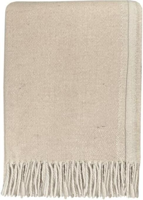 Malagoon Double Face Wool Plaid Beige