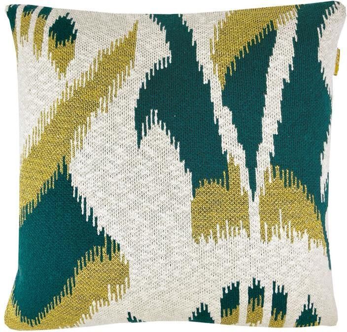 Malagoon Ikat Sierkussen 50 x 50 cm Groen