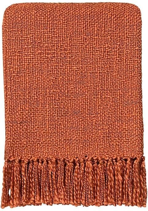 Malagoon Solid Plaid 125 x 150 cm Spicy Oranje