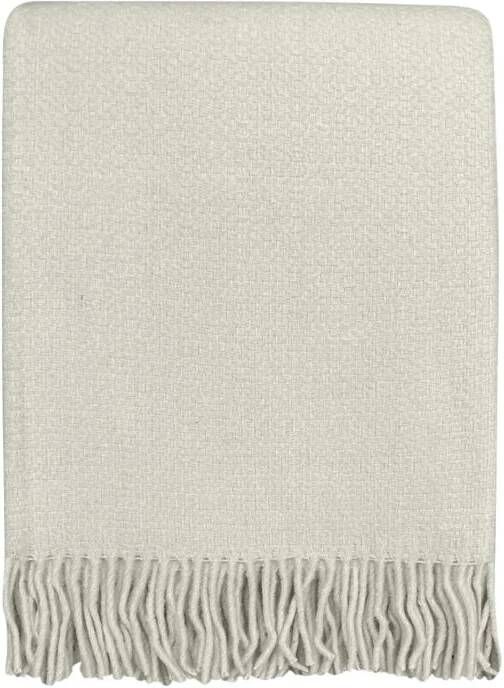 Malagoon Recycled Wool Plaid 131 x 170 cm Abbey White - Foto 1