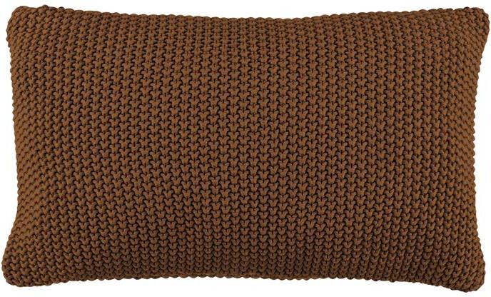 Marc O'Polo Nordic Knit Sierkussen 30 x 60 cm Toffee Brown