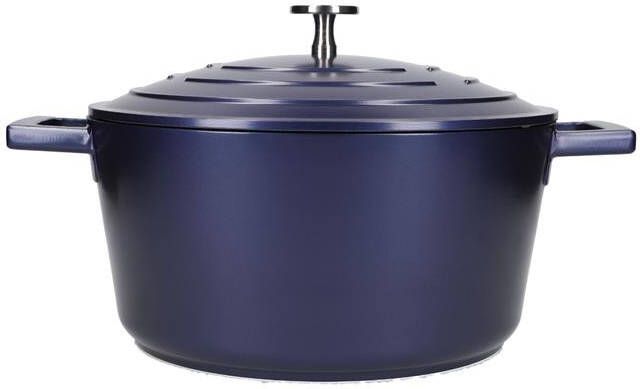 MasterClass Braadpan 24 cm 4 L Gietaluminium Metallic Blauw