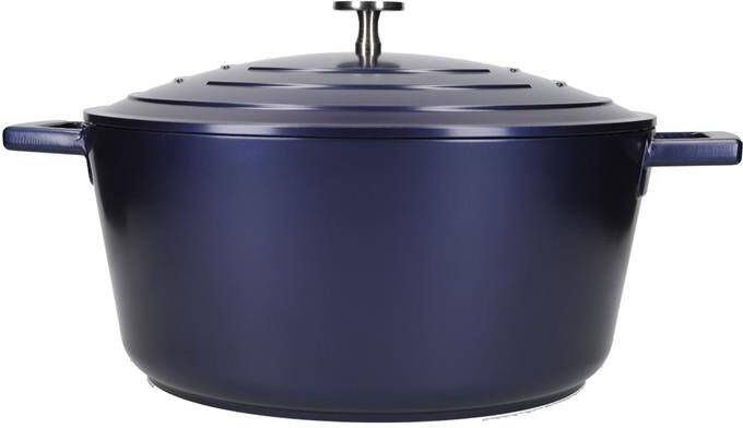 MasterClass Braadpan 28 cm 5 L Gietaluminium Metallic Blauw