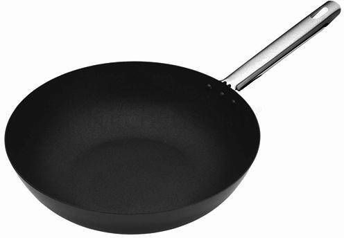 MasterClass Carbonstalen wok 30 cm Professional