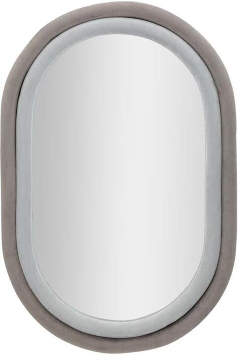 Mauro Ferretti Antony Wandspiegel in grijs fluweel