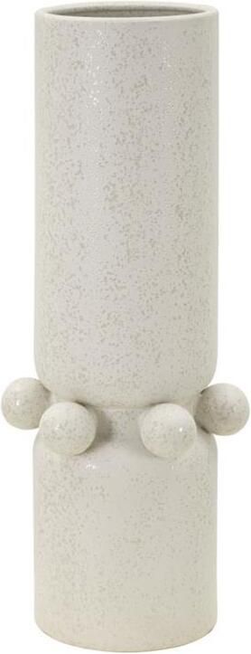 Mauro Ferretti Bubbles Beige keramische vaas met bolletjes