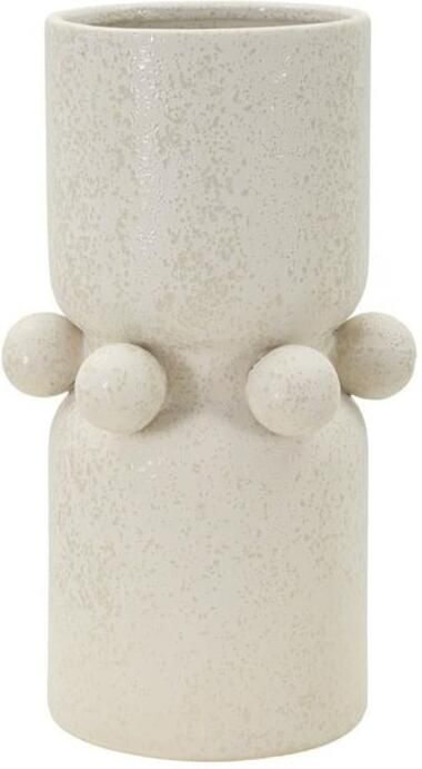 Mauro Ferretti Bubbles Beige keramische vaas met bolletjes