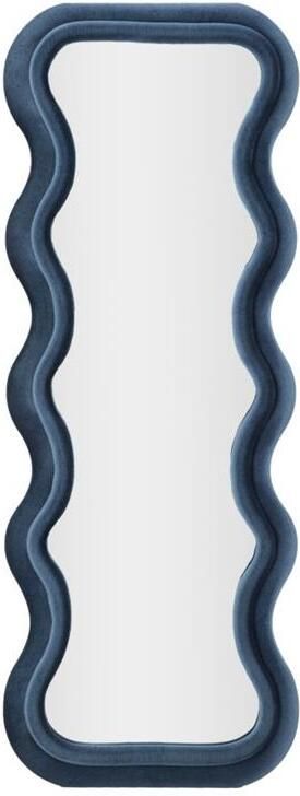 Mauro Ferretti Emily Wandspiegel in blauw fluweel