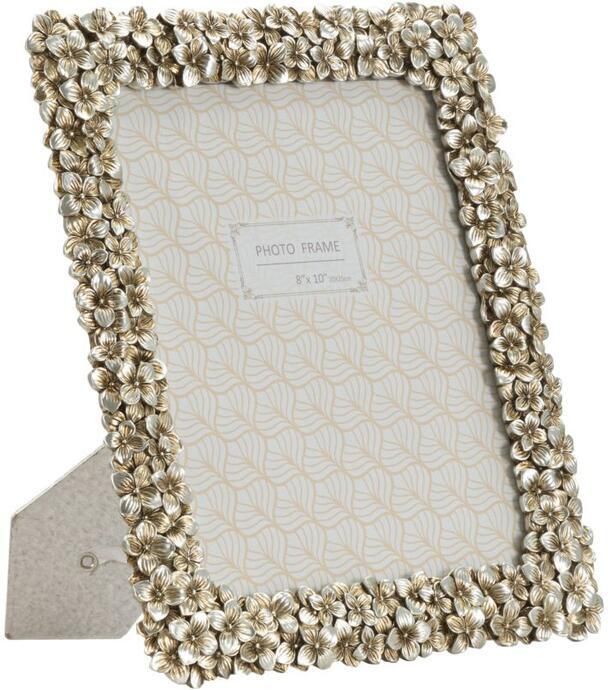 Mauro Ferretti Flolly Zilveren fotolijst met bloemen