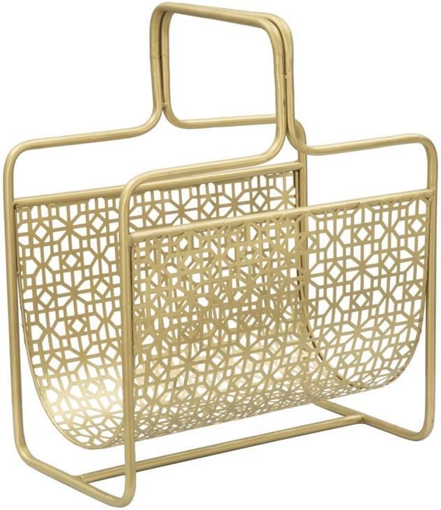 Mauro Ferretti Glam Tijdschriftenrek van goud metaal