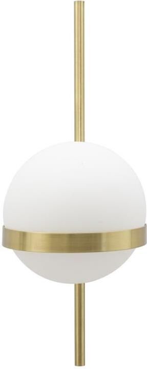 Mauro Ferretti Glamy circle Wandlamp in goud metaal met glazen bol