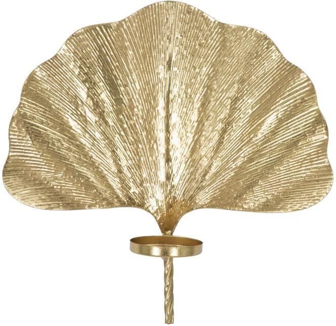 Mauro Ferretti Leaf Wandkandelaar in bladgoud metaal