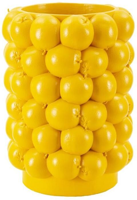 Mauro Ferretti Lemons Vaas in gele hars bestaande uit citroenen