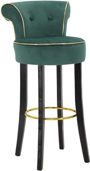 Mauro Ferretti Luxy Kruk in groene stof met rug