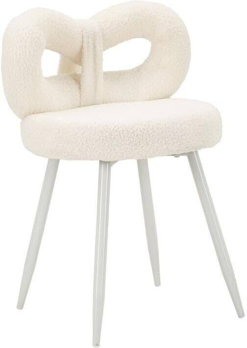 Mauro Ferretti Mini witte teddy stoel cm ø 40x67