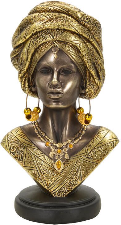 Mauro Ferretti Nairobi Borstbeeld van vrouw in gouden hars